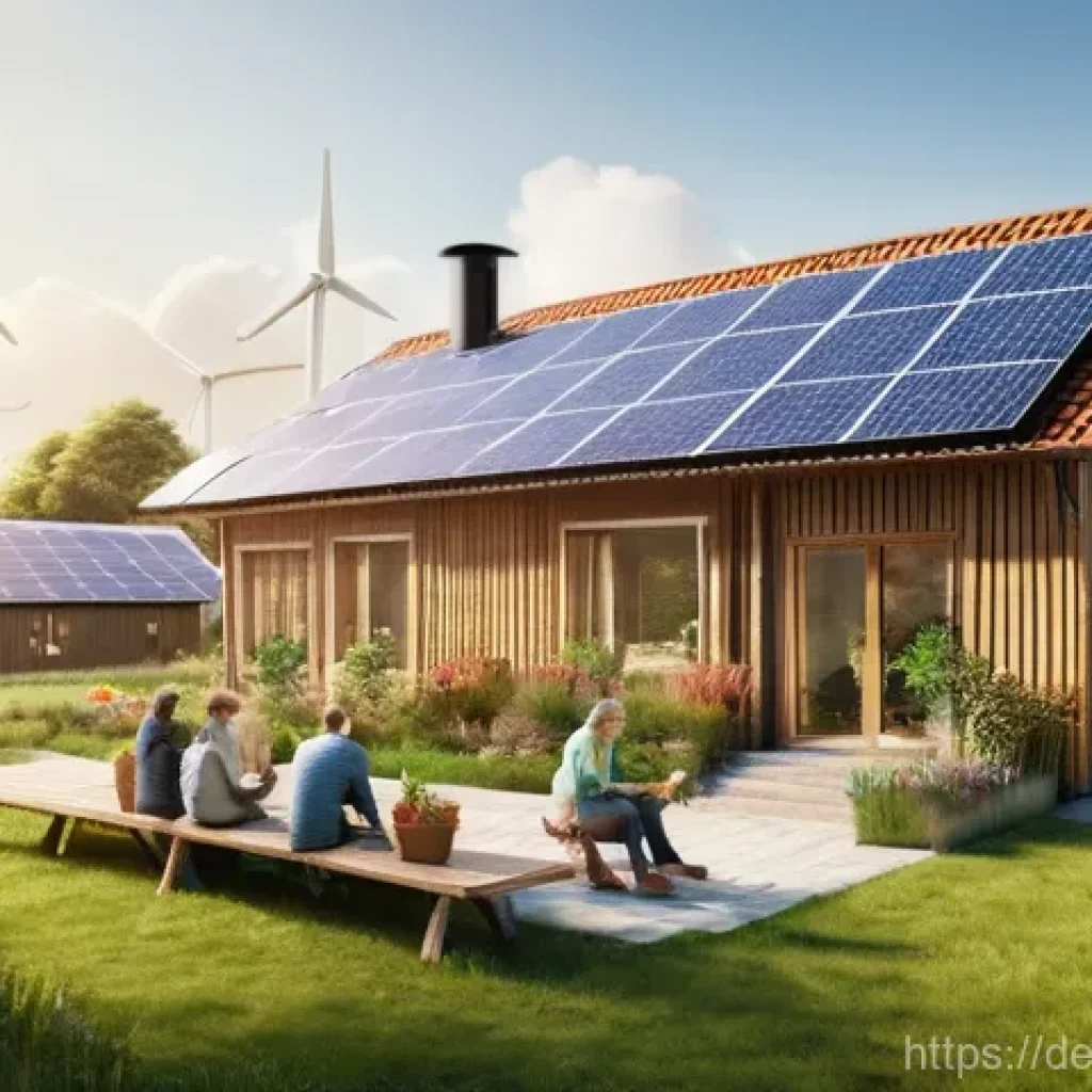 의도적 공동체의 인프라 구축 및 유지 관리 - **Prompt 1: Community-Powered Future**
    A vibrant and idyllic German eco-village scene, bathed in...