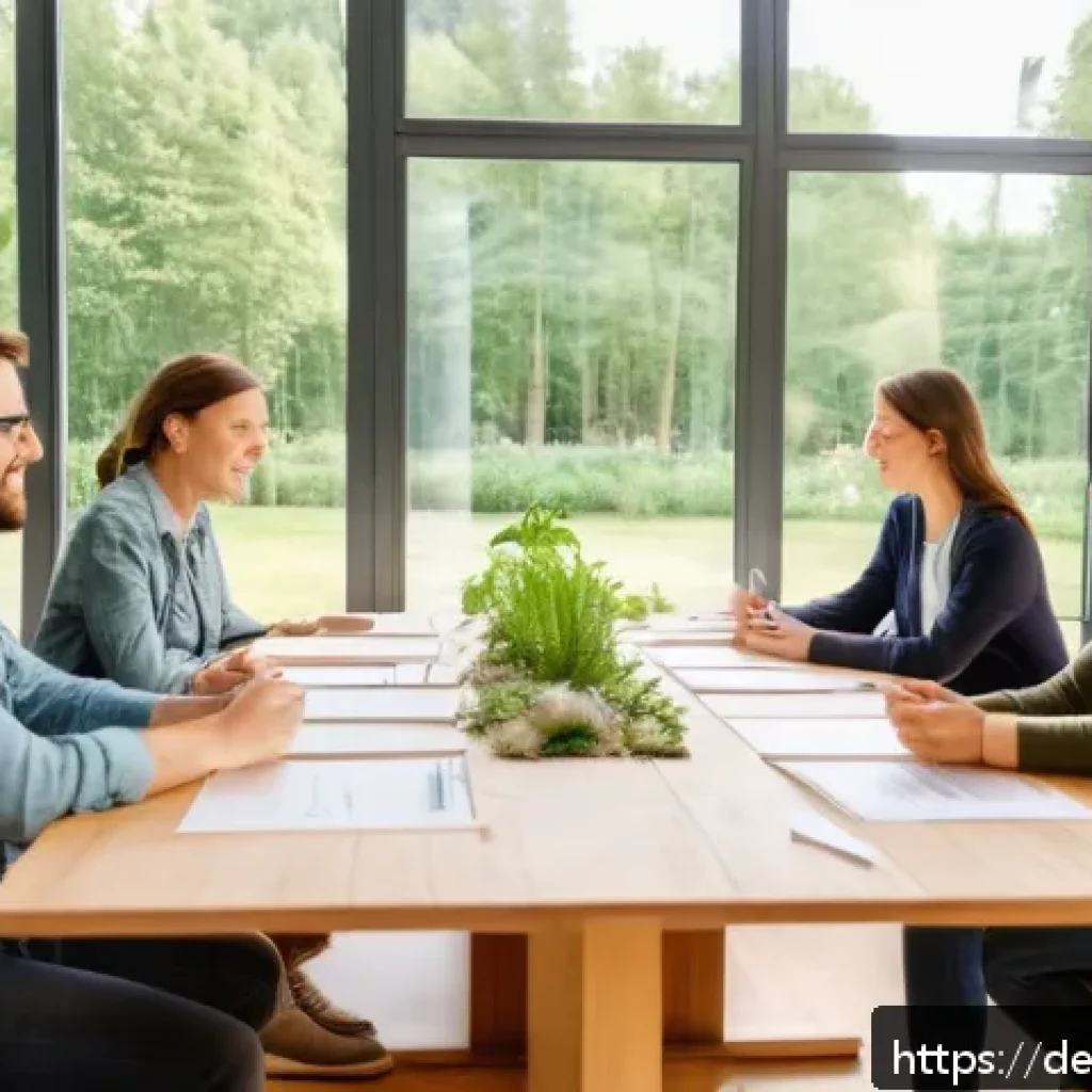 의도적 공동체 설계를 위한 단계별 가이드 - A warm and inviting community workshop scene set in a bright, modern meeting room in Germany, featur...